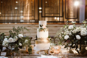 Wedding Cake placed on a table