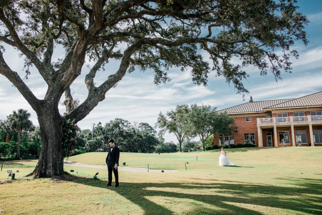 First look at the Pensacola Country Club on the back lawn by the oak tree